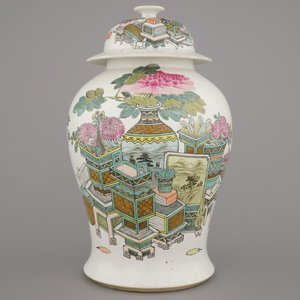 Vase fin balustre couvert, Qianjiang, env. 1900 — photo 5