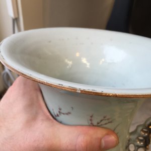 Vase fin en porcelaine de Chine à décor d'une belle femme, famille rose, 19e-20e — photo 2