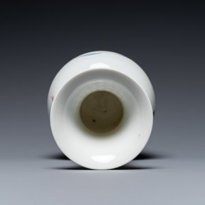 Vase 'Wang Bu' en porcelaine de Chine en bleu et blanc, marque de Yongzheng, 20ème — photo 6