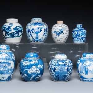 Veertien Chinese blauw-witte vazen, 18/20e eeuw — foto 2