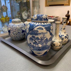 Veertien Chinese blauw-witte vazen, 18/20e eeuw — foto 34