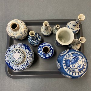 Veertien Chinese blauw-witte vazen, 18/20e eeuw — foto 36