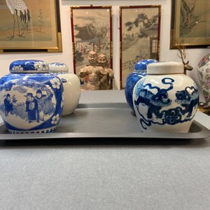 Veertien Chinese blauw-witte vazen, 18/20e eeuw — foto 38
