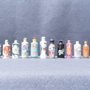 Veertien diverse Chinese snuifflessen, 19/20e eeuw — foto 20