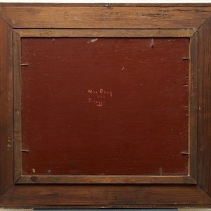 Verbrugghe, Charles (1877-1974): Zicht op de Meebrug, olie op paneel — foto 5