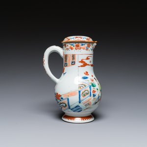 Verseuse couverte en porcelaine de Chine verte-Imari à décor d'une scène du 'Xi Xiang Ji', Yongzheng — photo 4