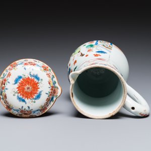 Verseuse couverte en porcelaine de Chine verte-Imari à décor d'une scène du 'Xi Xiang Ji', Yongzheng — photo 6