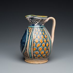 Verseuse en majolique polychrome à décor d'une 'Bella Donna', Deruta, 15/16ème — photo 4