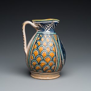 Verseuse en majolique polychrome à décor d'une 'Bella Donna', Deruta, 15/16ème — photo 6