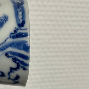 Vier Chinese blauw-witte koppen, 19e eeuw — foto 16
