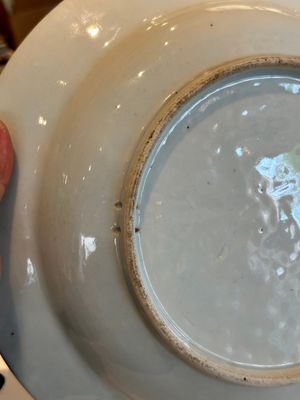 Vier Chinese blauw-witte koppen en schotels en een Imari-stijl scheerkom, Kangxi Qianlong — foto 7