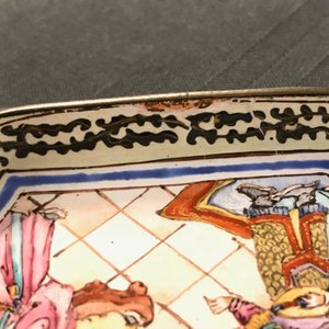 Vier Chinese Canton email schotels en drie kopjes, Qianlong — foto 17
