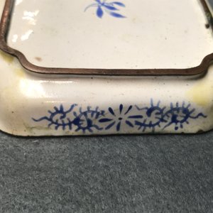 Vier Chinese Canton email schoteltjes met paarden, 18/19e eeuw — foto 13