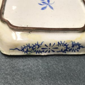 Vier Chinese Canton email schoteltjes met paarden, 18/19e eeuw — foto 15