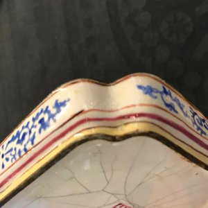 Vier Chinese Canton email vierkante schoteltjes, Qianlong — foto 16