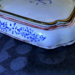 Vier Chinese Canton email vierkante schoteltjes, Qianlong — foto 24