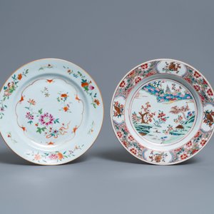 Vier Chinese famille rose borden, Yongzheng/Qianlong — foto 2