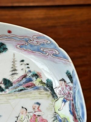Vier Chinese famille rose en ijzerrode koppen en schotels, Yongzheng/Qianlong — foto 59