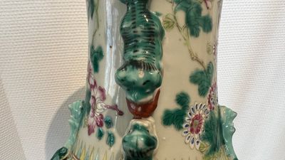 Vier Chinese famille rose vazen, 19/20e eeuw — foto 6