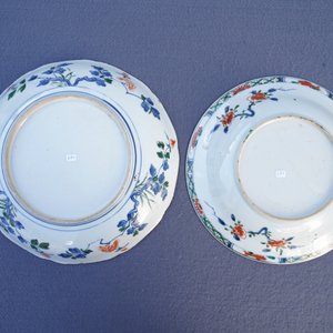 Vier Chinese famille verte schotels, Kangxi — foto 11