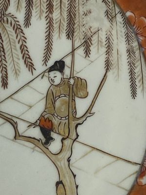 Vier Chinese Imari-stijl 'Xi Xiang Ji' borden, Yongzheng — foto 16