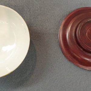 Vier Chinese kommen met floraal decor op blauwe fondkleur, Yongzheng merk, Republek — foto 27