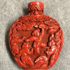 Vier Chinese lakwerk snuifflessen, 19/20e eeuw — foto 19