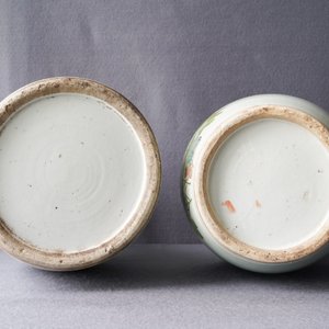 Vier Chinese qianjiang cai vazen, 19/20e eeuw — foto 12