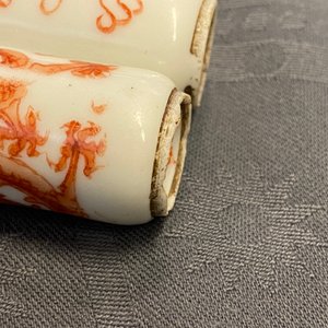 Vier diverse Chinese dubbele snuifflessen, 19/20e eeuw — foto 16