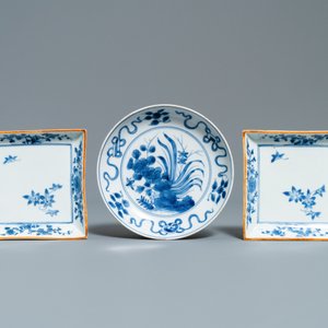 Vier Japanse blauw-witte schotels, Edo, 17/18e eeuw — foto 2