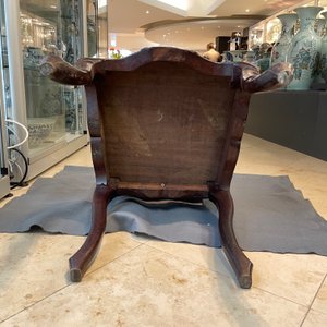Vier koloniale Portugese of in Macao gemaakte houten stoelen met opengewerkte rugleuning, 19e eeuw — foto 43