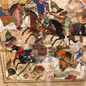 Vier Perzische miniaturen, Iran, 19e eeuw — foto 16