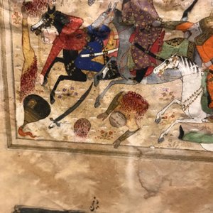 Vier Perzische miniaturen, Iran, 19e eeuw — foto 17