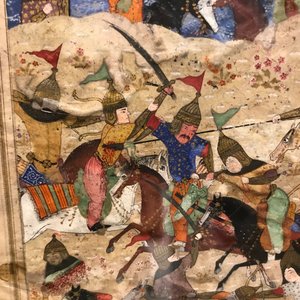 Vier Perzische miniaturen, Iran, 19e eeuw — foto 21