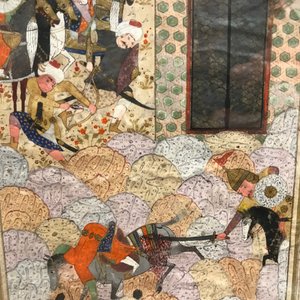 Vier Perzische miniaturen, Iran, 19e eeuw — foto 29