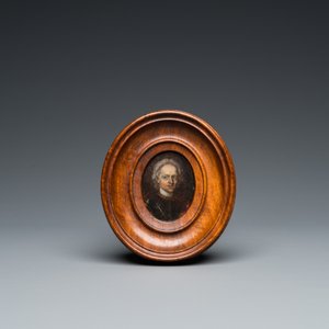 Vier portretminiaturen, Engeland en/of Frankrijk, 18/19e eeuw — foto 6