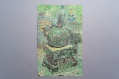 Vietnamese school: 'Still Life', watercolour on paper, dated 7 November 1971