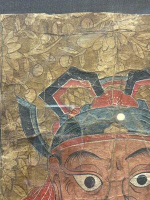 Vietnamese school: 'Two Portraits of Taoist Shamans Dao', ink and colour on parchment, 18/19th C. — photo 12