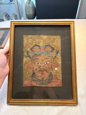 Vietnamese school: 'Two Portraits of Taoist Shamans Dao', ink and colour on parchment, 18/19th C. — photo 8