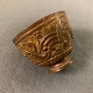 Vijf bronzen koperen Boeddhistische votieve objecten, Tibet en Nepal, 18/19e eeuw — foto 40