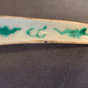 Vijf Chinese blauw-witte en polychrome 'draken' lepels, 19/20e eeuw — foto 10