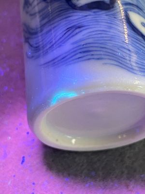 Vijf Chinese blauw-witte snuifflessen, 19e eeuw — foto 12