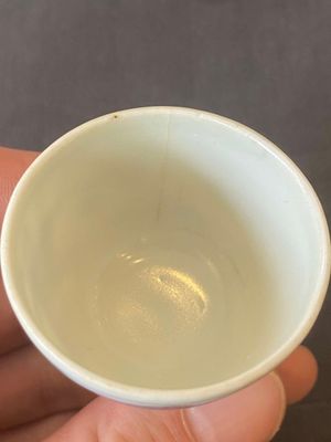 Vijf Chinese blauw-witte stem cups uit het Hatcher scheepswrak, Transitie periode — foto 14