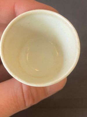 Vijf Chinese blauw-witte stem cups uit het Hatcher scheepswrak, Transitie periode — foto 10