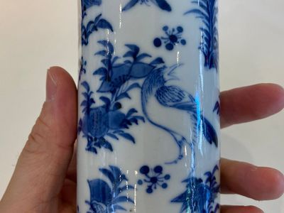 Vijf Chinese blauw-witte vazen, 19e eeuw — foto 12