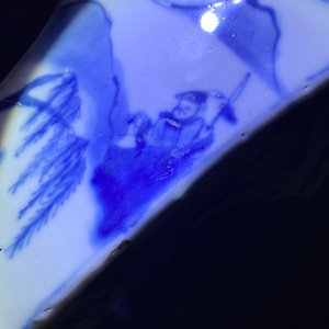 Vijf Chinese blauw-witte vazen, Kangxi — foto 12
