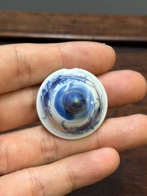 Vijf Chinese blauw-witte vazen, Kangxi — foto 27
