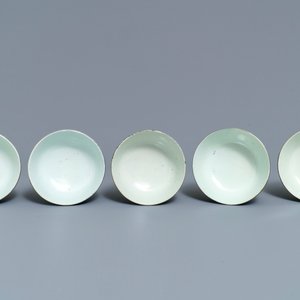 Vijf Chinese blauwwitte 'Bleu de Hue' kommen voor de Vietnamese markt, Nei Fu merken, 19e eeuw — foto 6