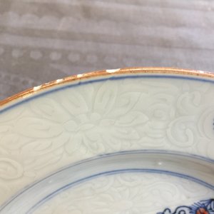 Vijf Chinese doucai, verte-rose en Imari-stijl borden, Kangxi/Qianlong — foto 8