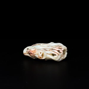 Vijf Chinese snijwerken in celadon en witte jade, 19/20e eeuw — foto 5